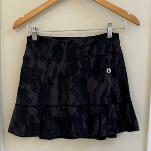 Stylish Black Camo Dona Jo Tennis Skirt